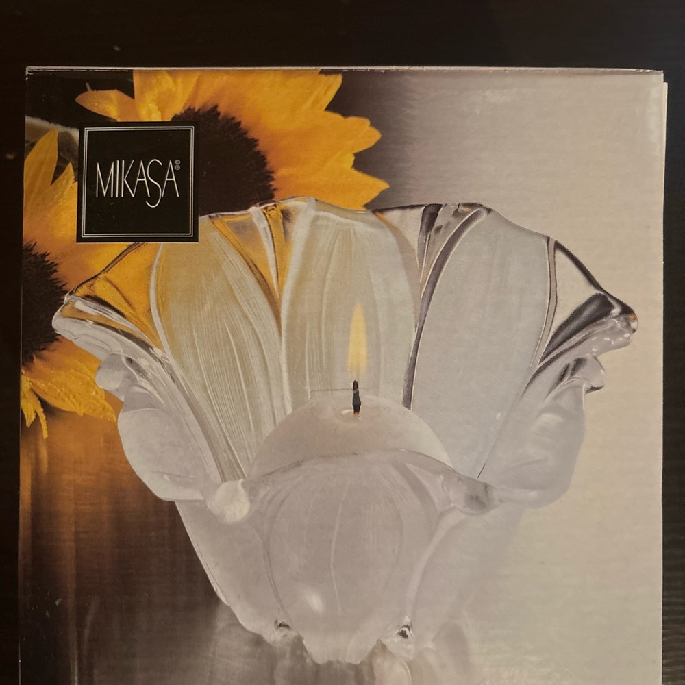 Mikasa Crystal Candle Holder